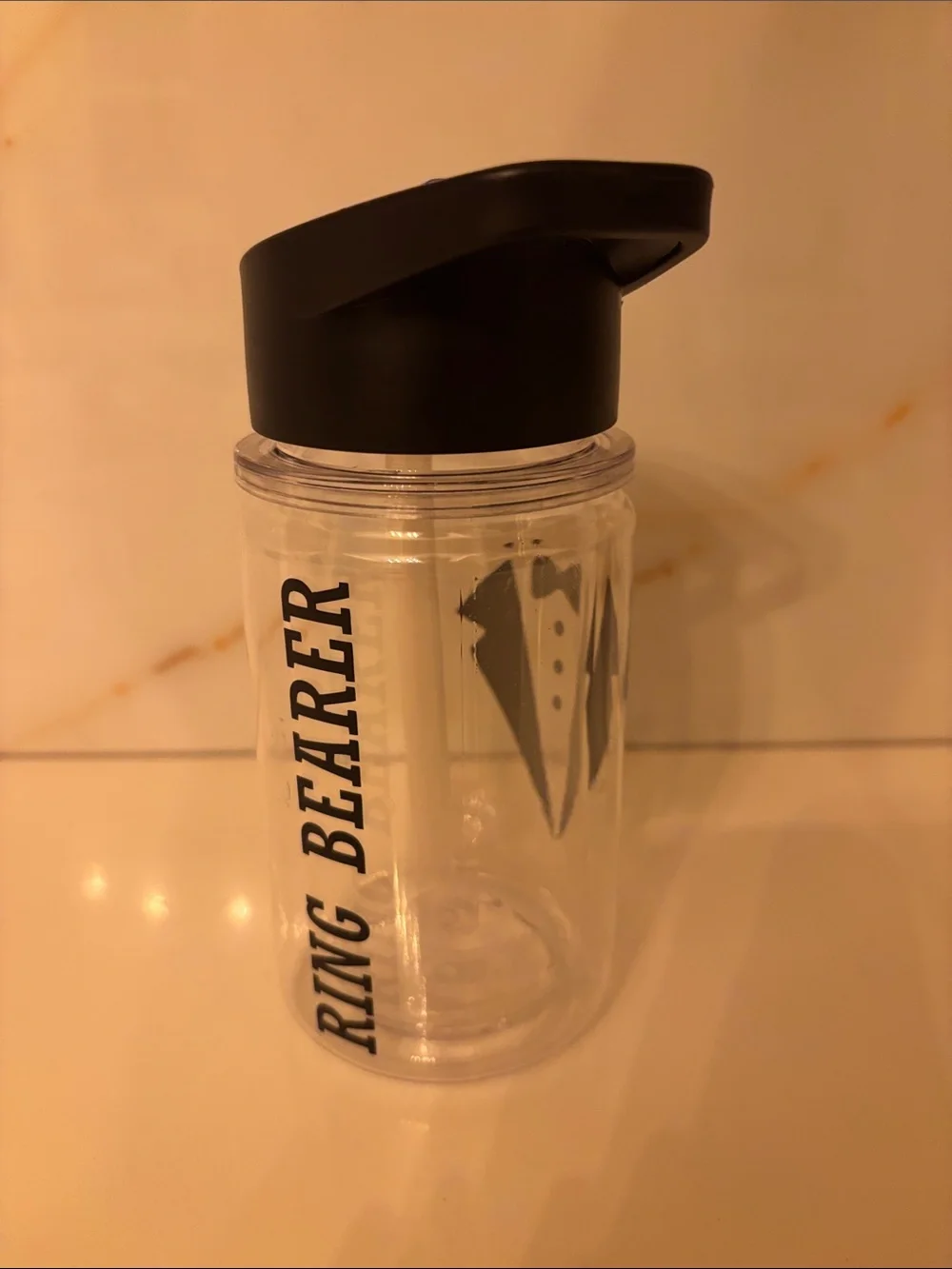 Ring Bearer Kid Toddler Water Bottle, Excellent Condition!